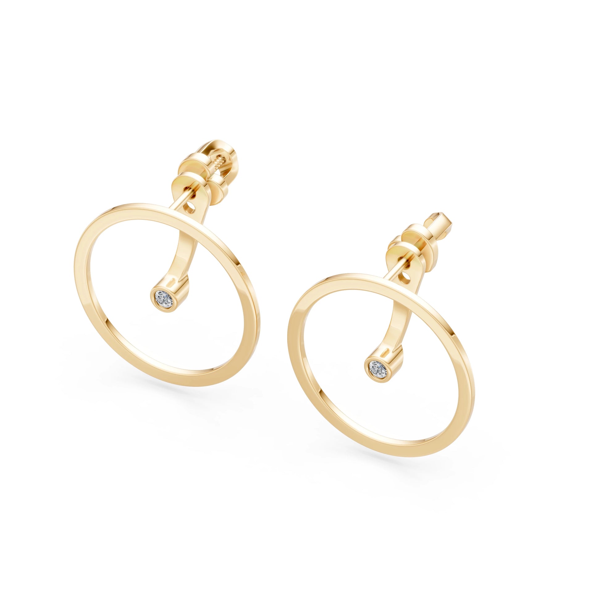 Minimalism Earring, 0.06 ct — 102-10077