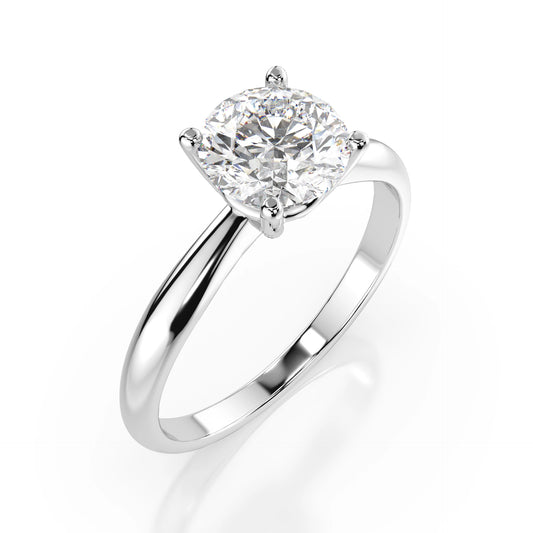 Solitaire Ring (Round), 1.0 ct — 101-10021(6.5)