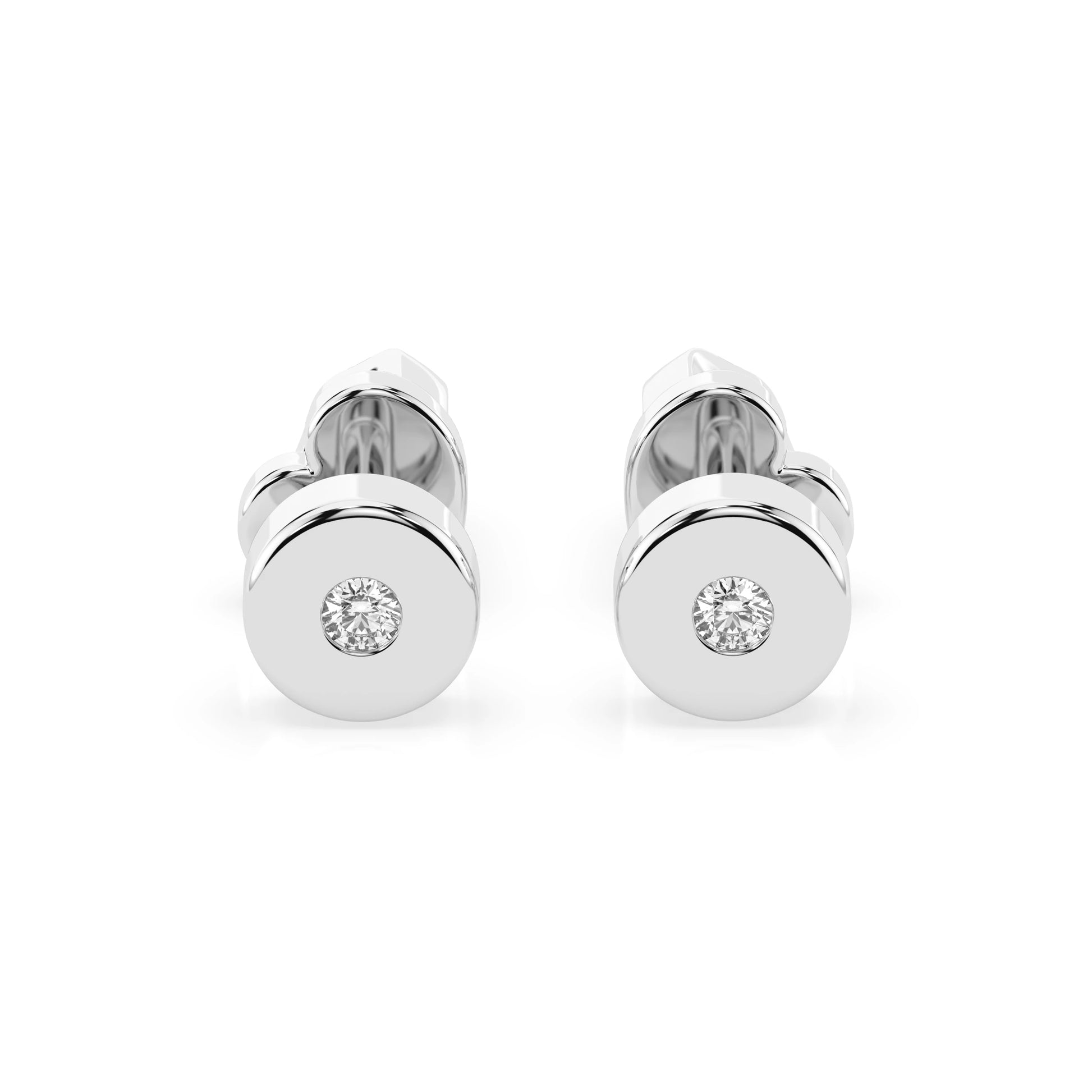 Solitaire Butterfly Earring (Round), 0.04 ct — 102-10050