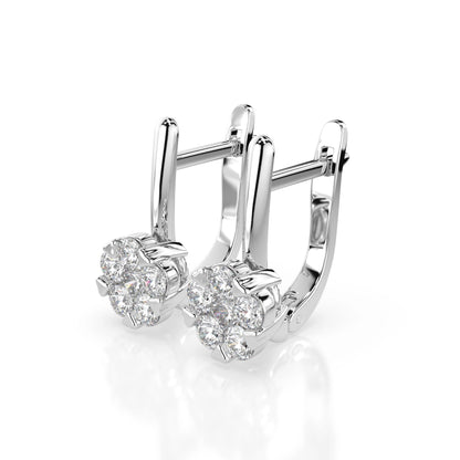 Illusion Earring (Round), 0.2 ct — 102-10015/1(3.0)