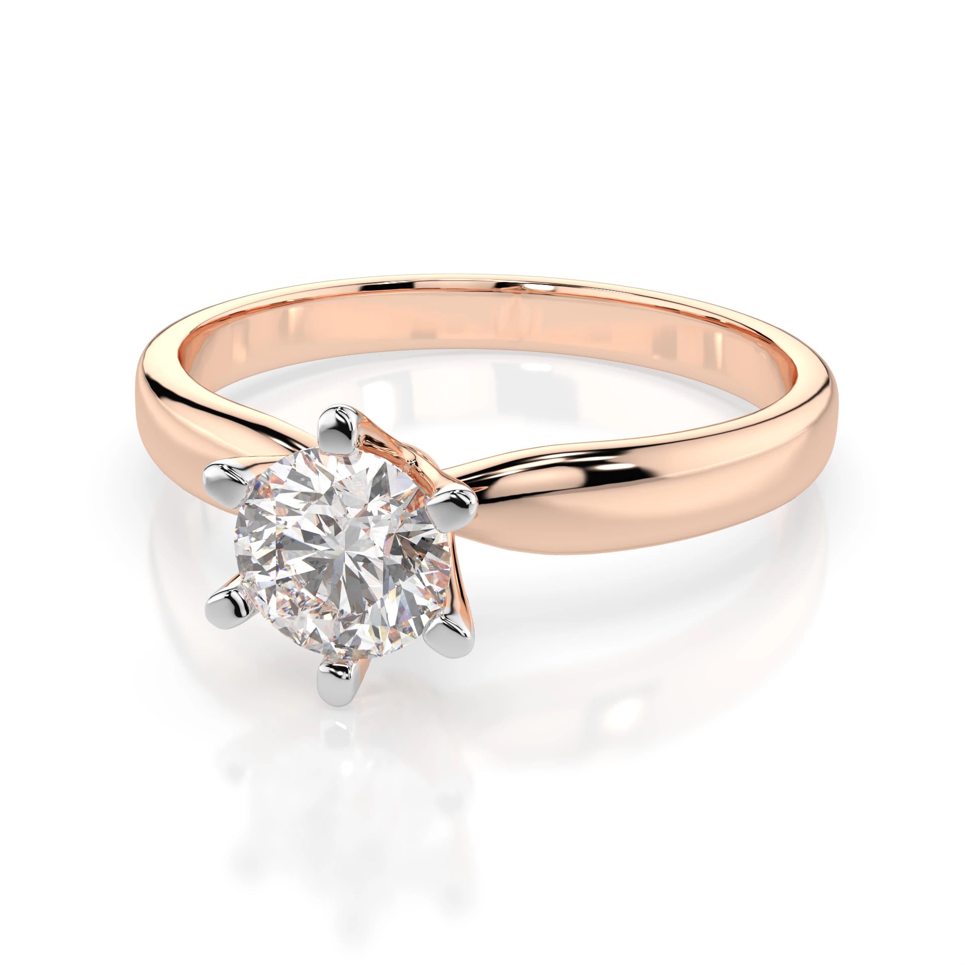 Solitaire Ring (Round), 0.7 ct — 101-10040(5.7)