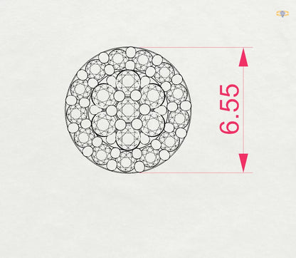 Illusion Earring (Round), 0.16 ct — 102-10072