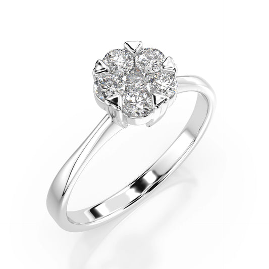Illusion Ring (Round), 0.1 ct — 101-10015/1(3.0)