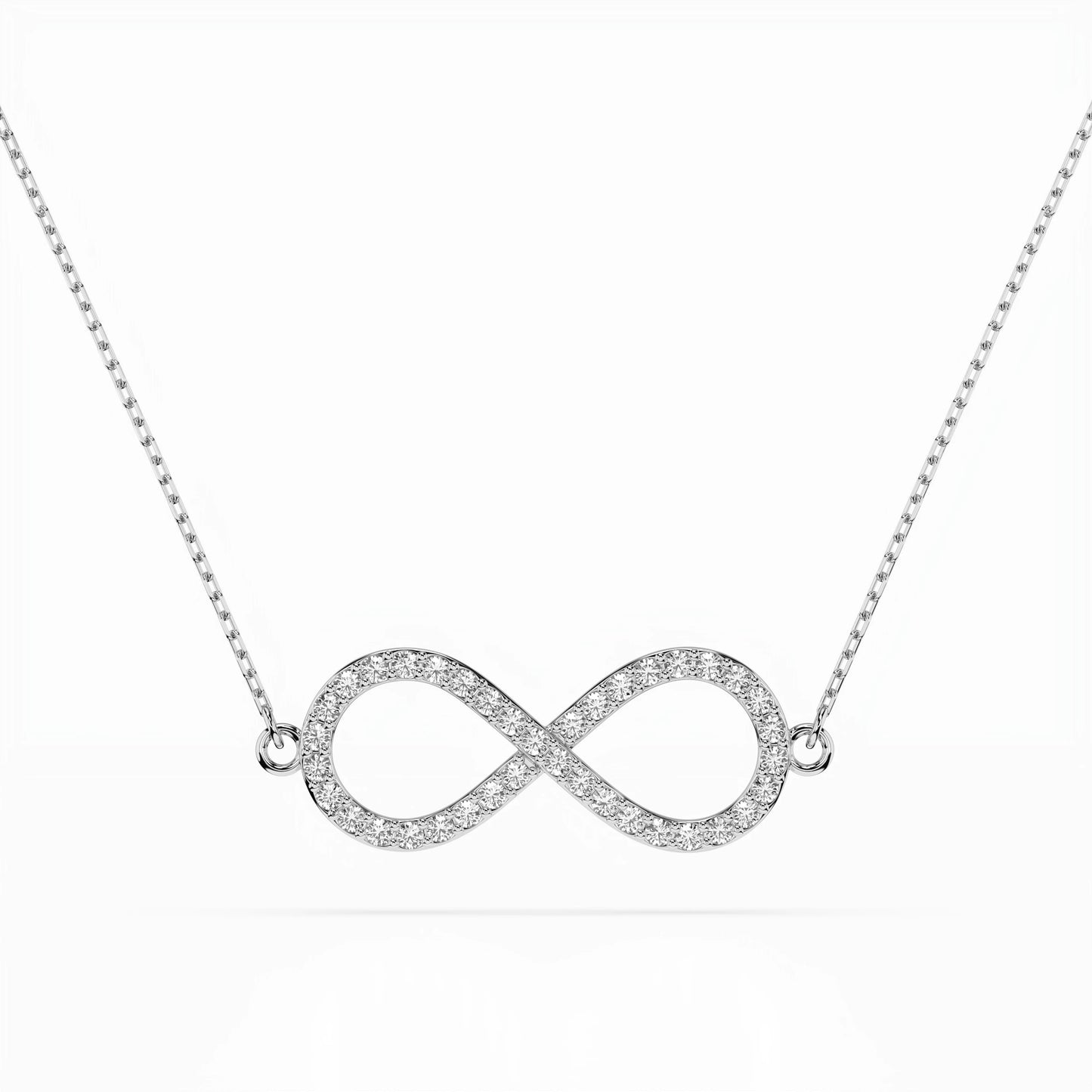 Minimalism Necklace (Round), 0.19 ct — 104-10068