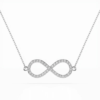 Minimalism Necklace (Round), 0.19 ct — 104-10068