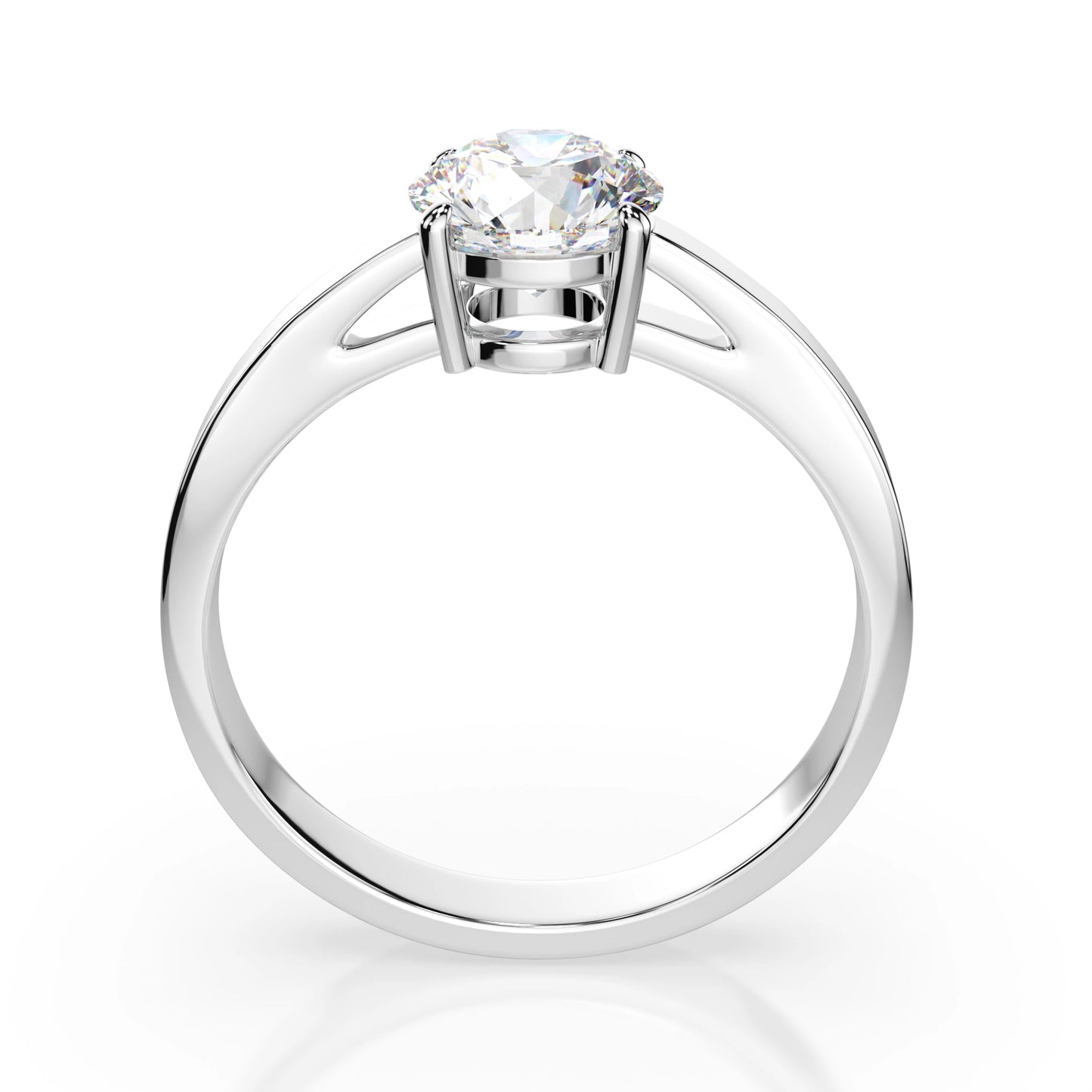 Solitaire Ring (Round), 0.7 ct — 101-10012/1(5.7)