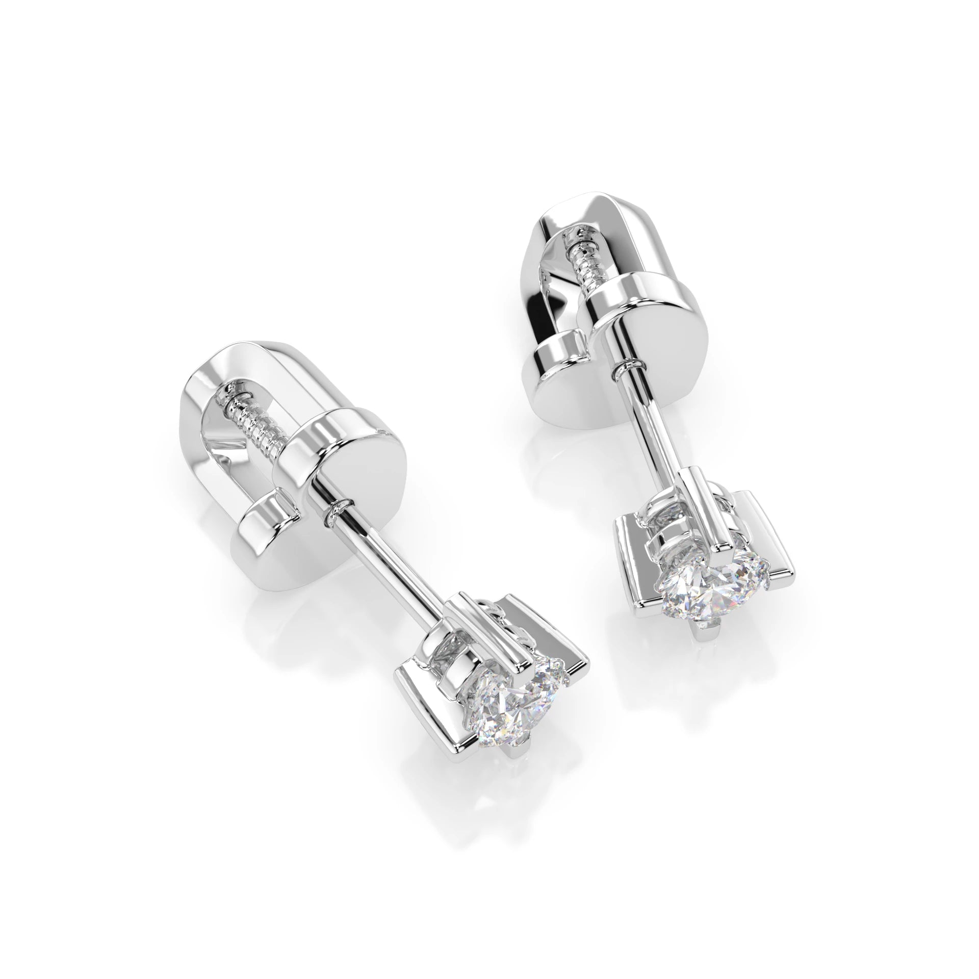 Solitaire Butterfly Earring (Round), 0.12 ct — 102-10025(2.5)