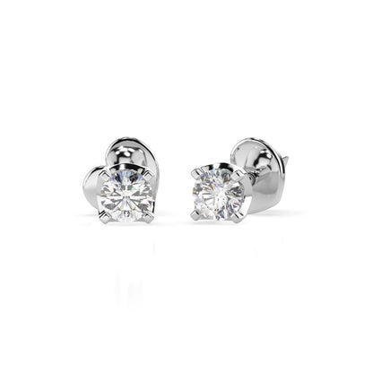 Solitaire Butterfly Earring (Round), 0.2 ct — 102-10020(3.0)