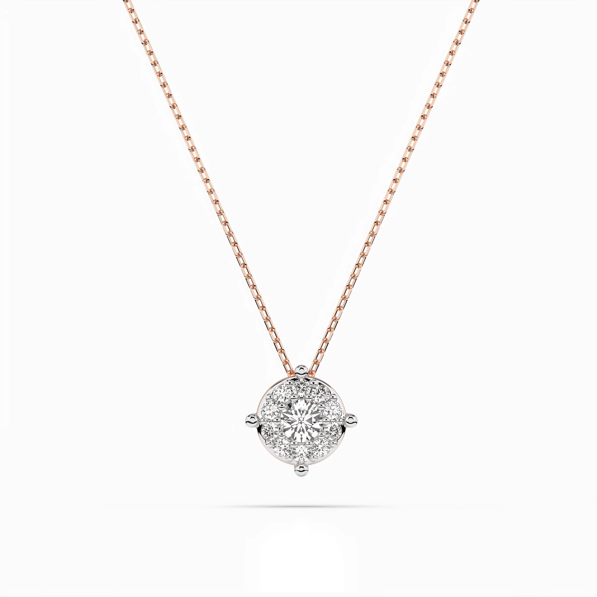 Solitaire Eternity Necklace (Round), 0.1 ct — 104-10001(3.0)