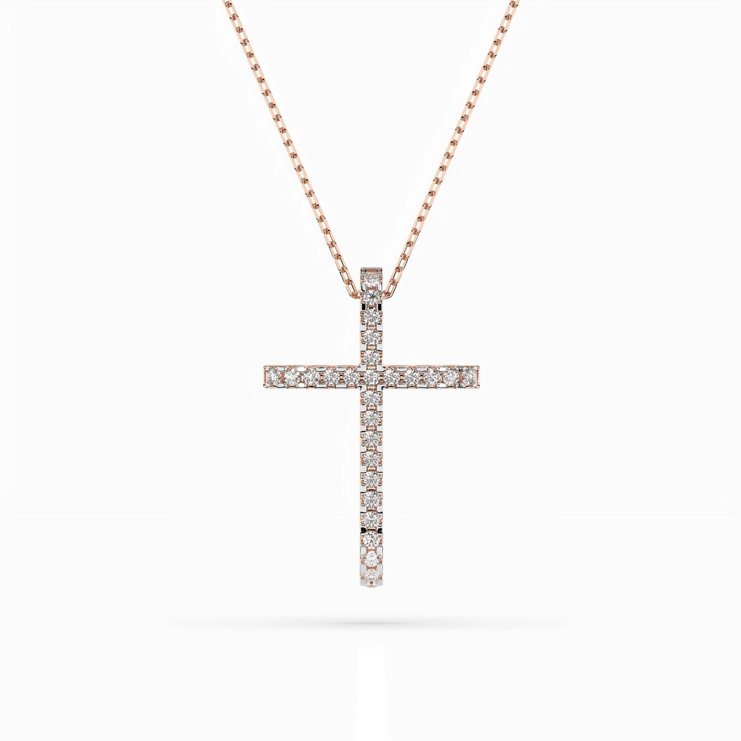 Minimalism Necklace (Round), 0.14 ct — 104-10026