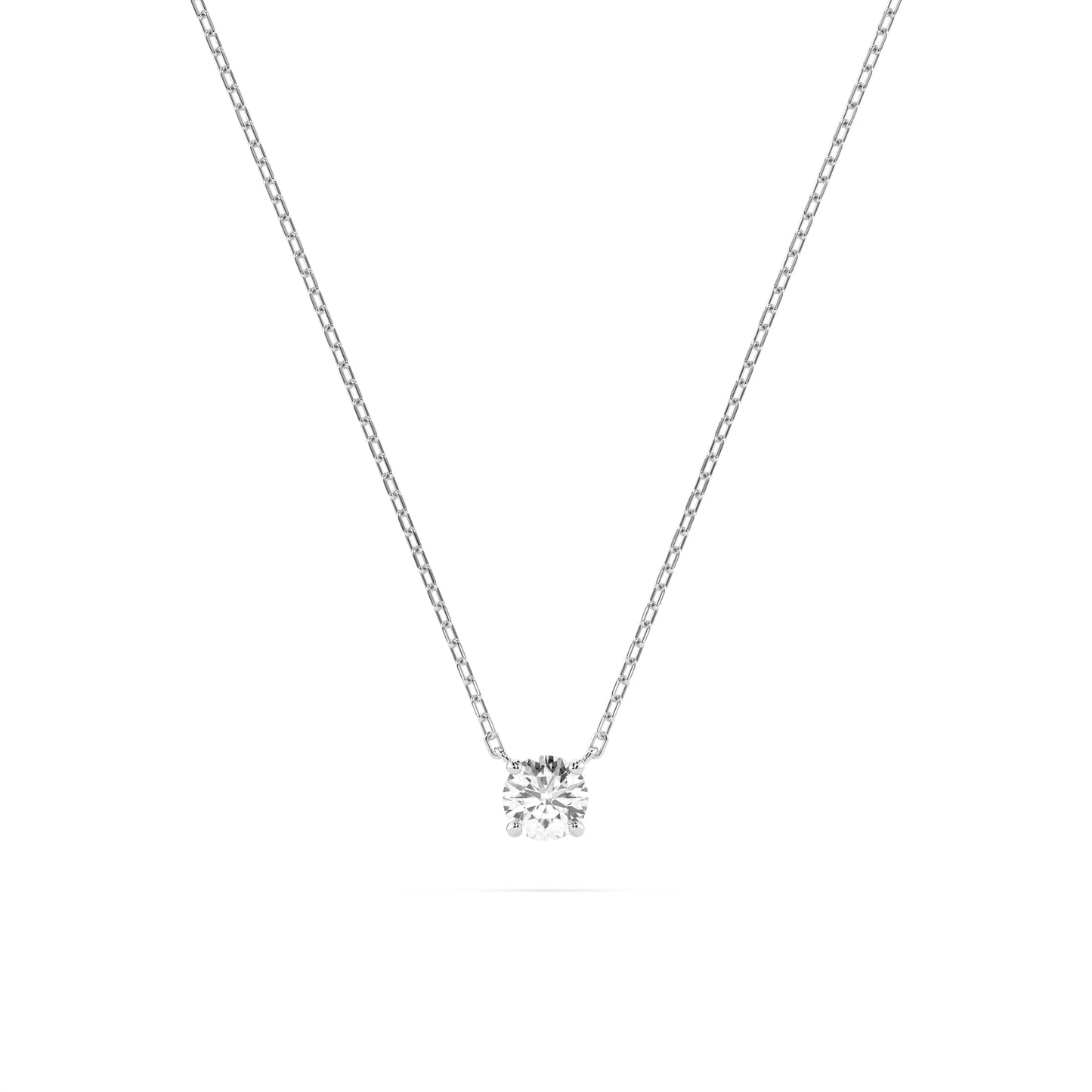 Solitaire Necklace (Round), 0.2 ct — 104-10040(3.7)