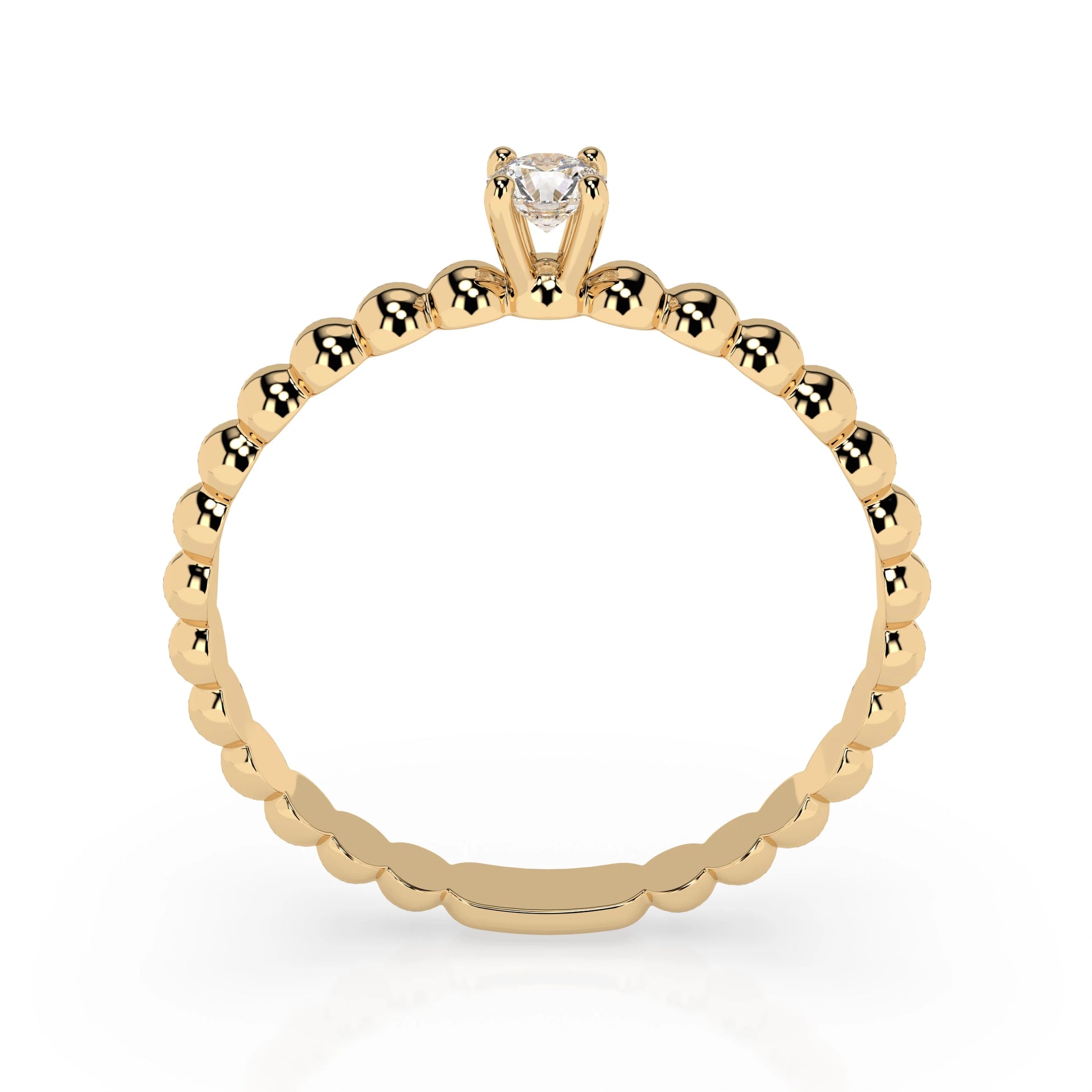 Solitaire Ring (Round), 0.08 ct — 101-10039(2.7)