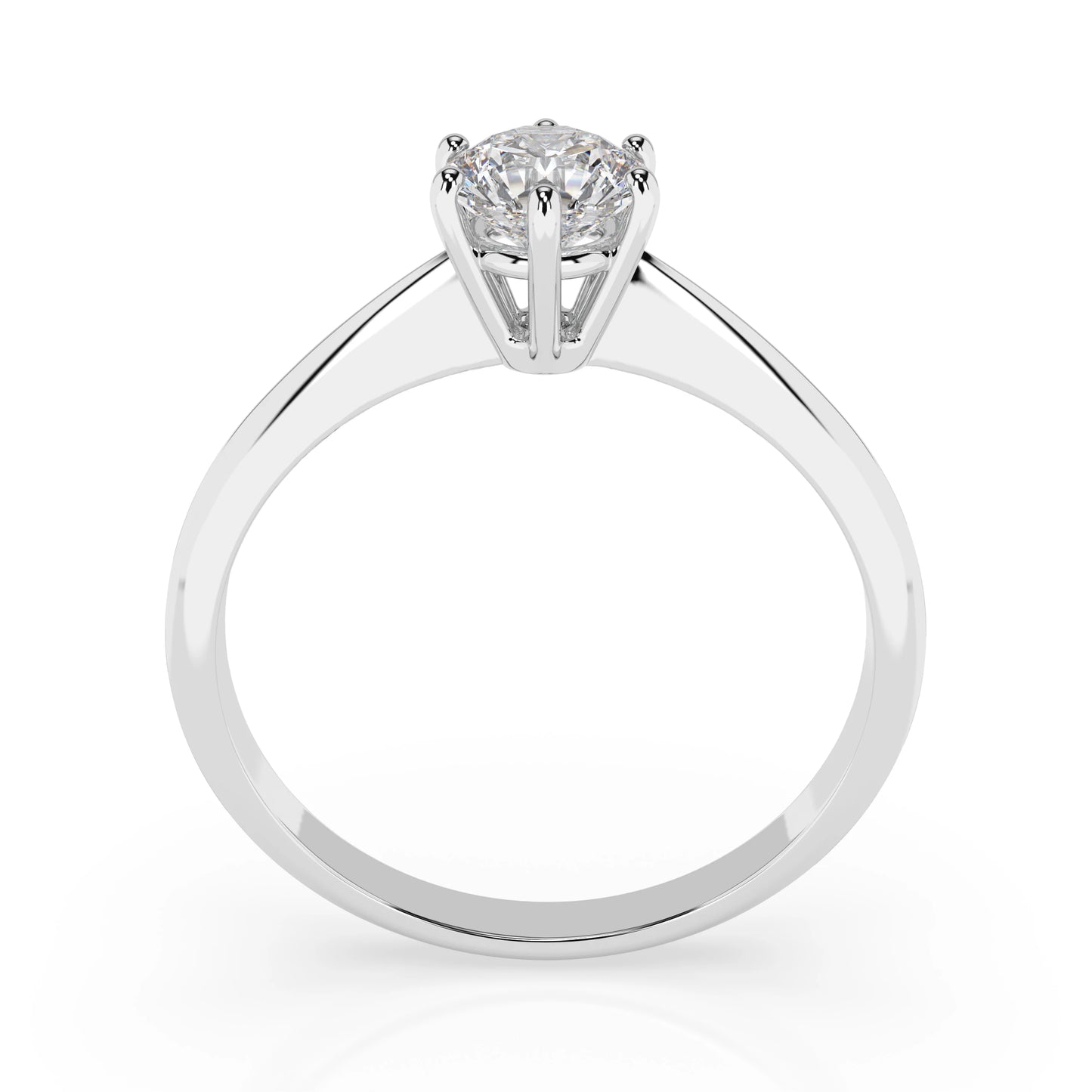 Solitaire Ring (Round), 0.35 ct — 101-10027(4.5)