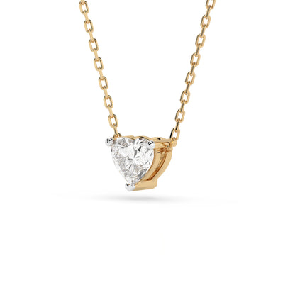 Solitaire Necklace (Heart), 0.3 ct — 104-10066(0.30)HRT