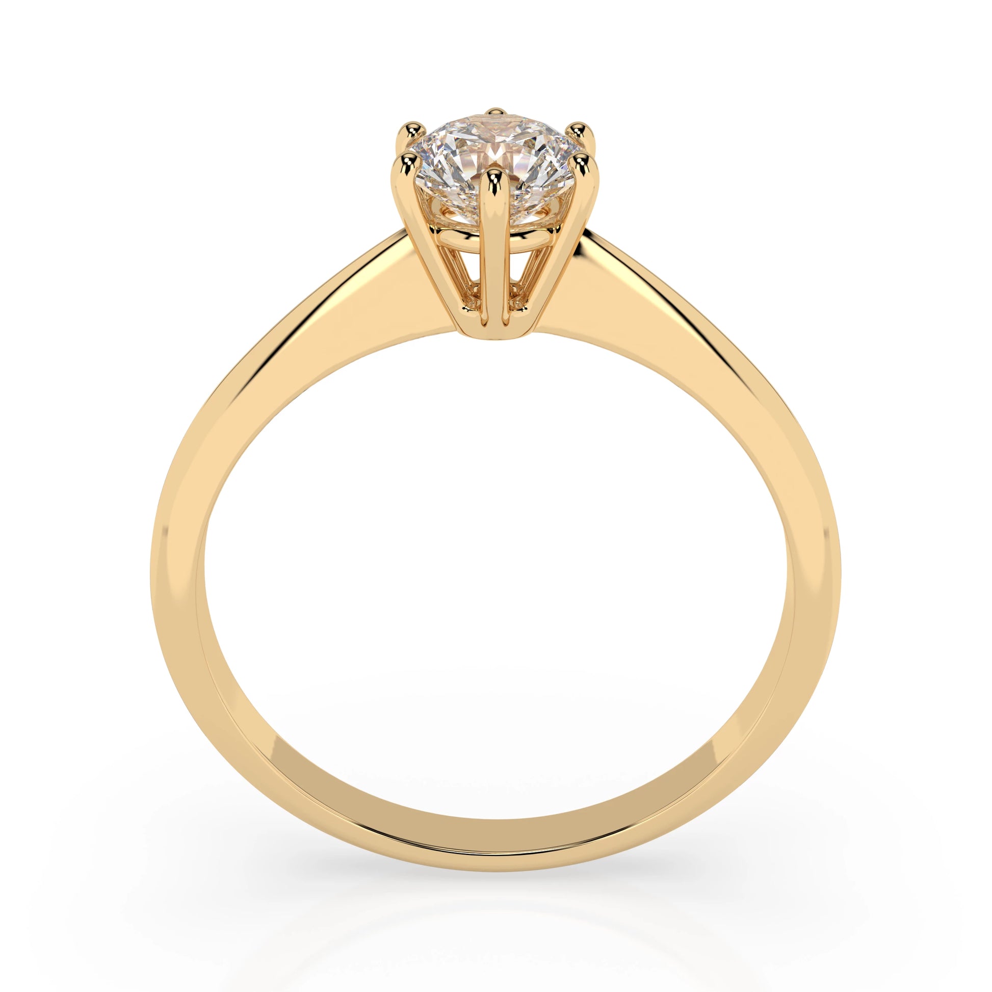 Solitaire Ring (Round), 0.35 ct — 101-10027(4.5)