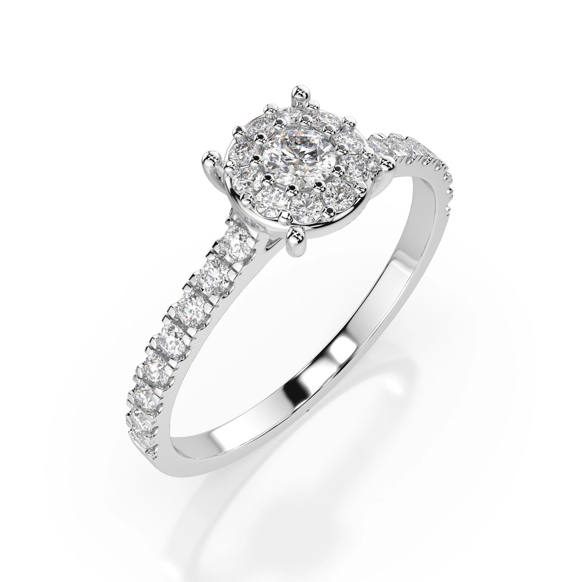 Solitaire Eternity Ring (Round), 0.15 ct — 101-10017(3.4)