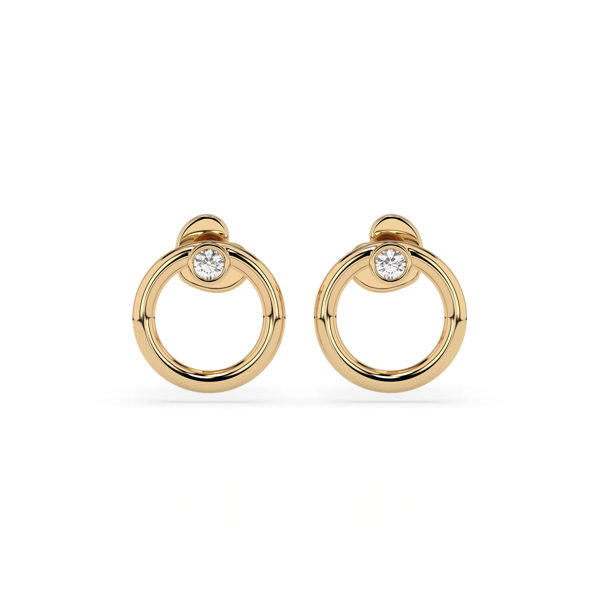 Minimalism Earring (Round), 0.06 ct — 102-10170