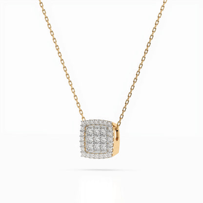 Illusion Necklace (Round), 0.12 ct — 104-10035