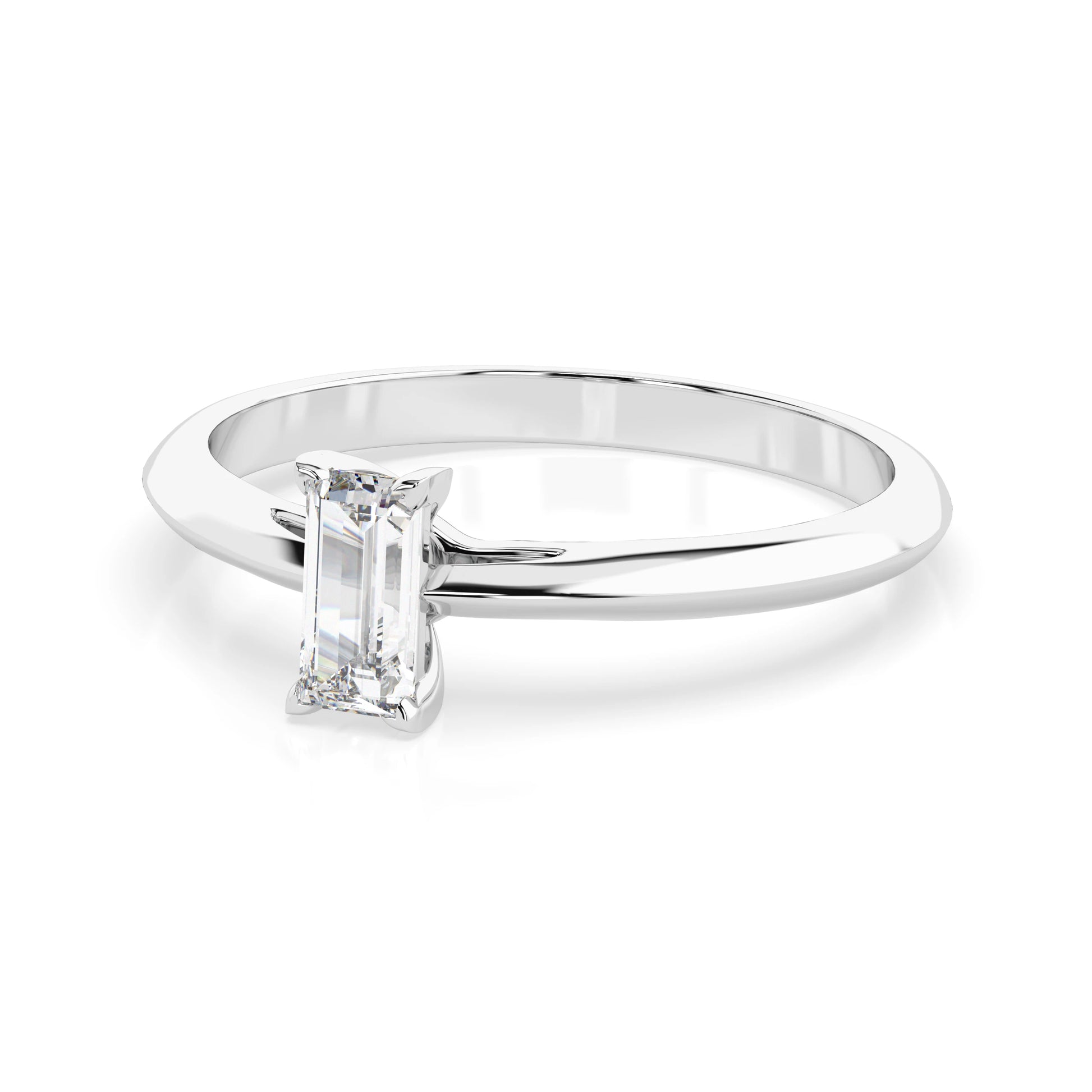 Solitaire Ring (Baguette), 0.3 ct — 101-10190(0.30)BAQ