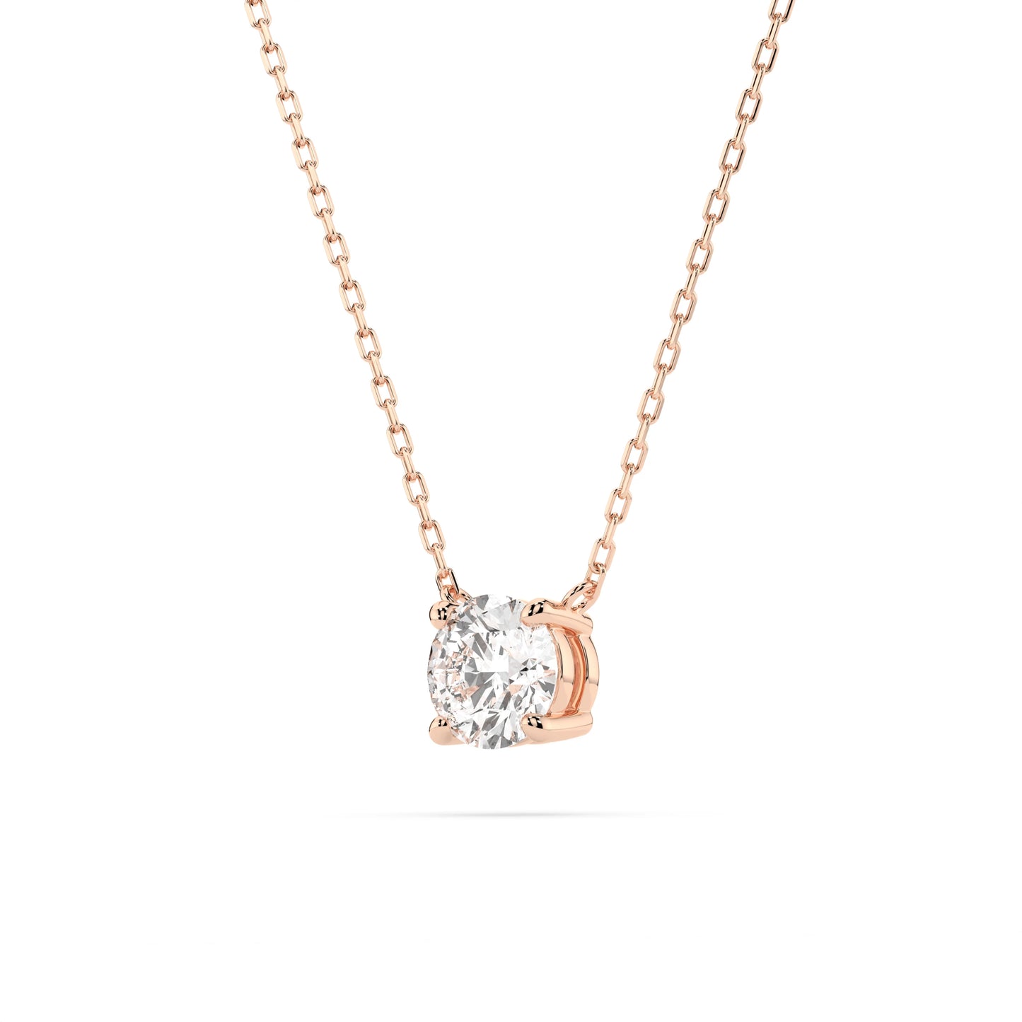 Solitaire Necklace (Round), 0.25 ct — 104-10040(4.0)