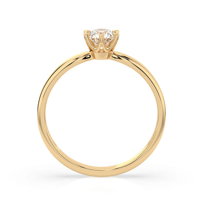 Solitaire Ring (Round), 0.35 ct — 101-10040(4.5)