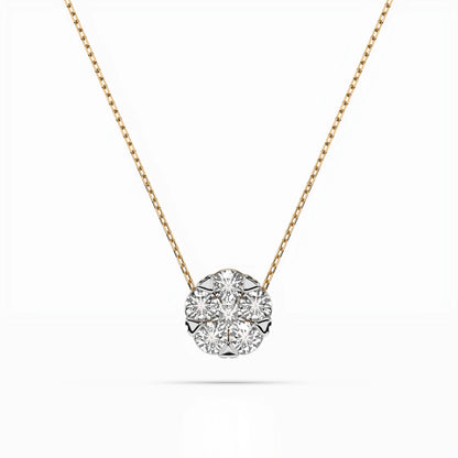 Illusion Necklace (Round), 0.1 ct — 104-10033(3.0)