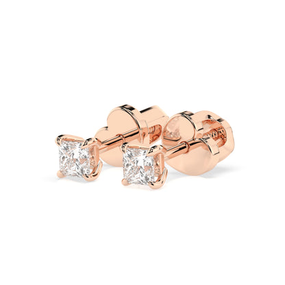 Solitaire Butterfly Earring (Princess), 0.2 ct — 102-10113(2.5)PR