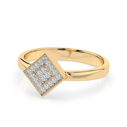 Illusion Ring (Round), 0.1 ct — 101-10074