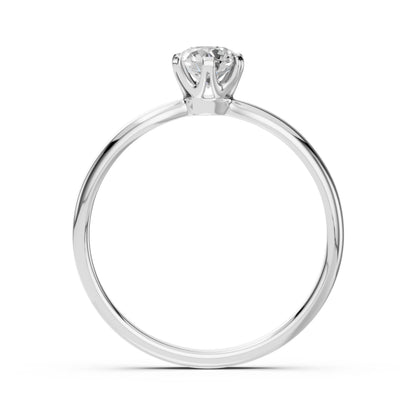 Solitaire Ring (Round), 0.45 ct — 101-10040(4.8)