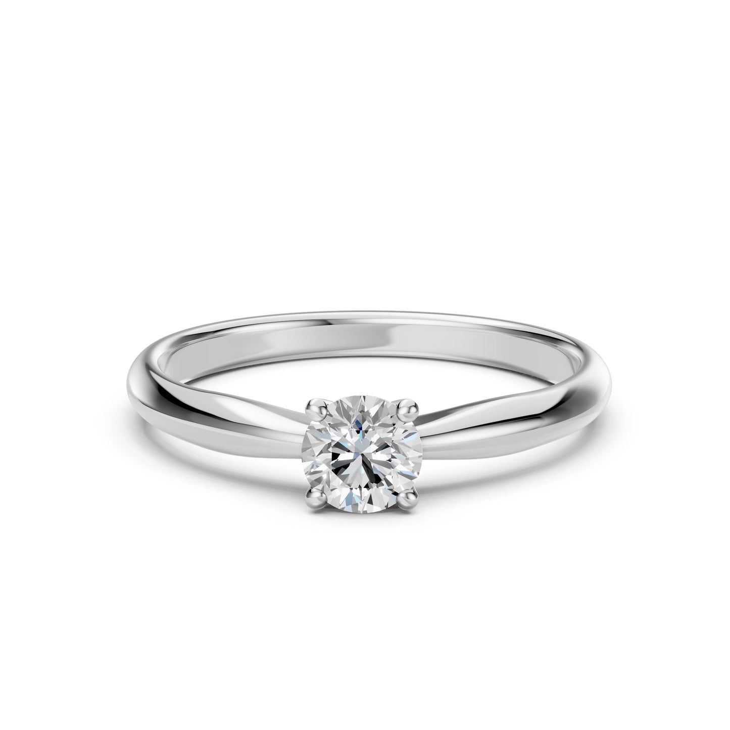 Solitaire Ring (Round), 0.5 ct — 101-10021(5.1)