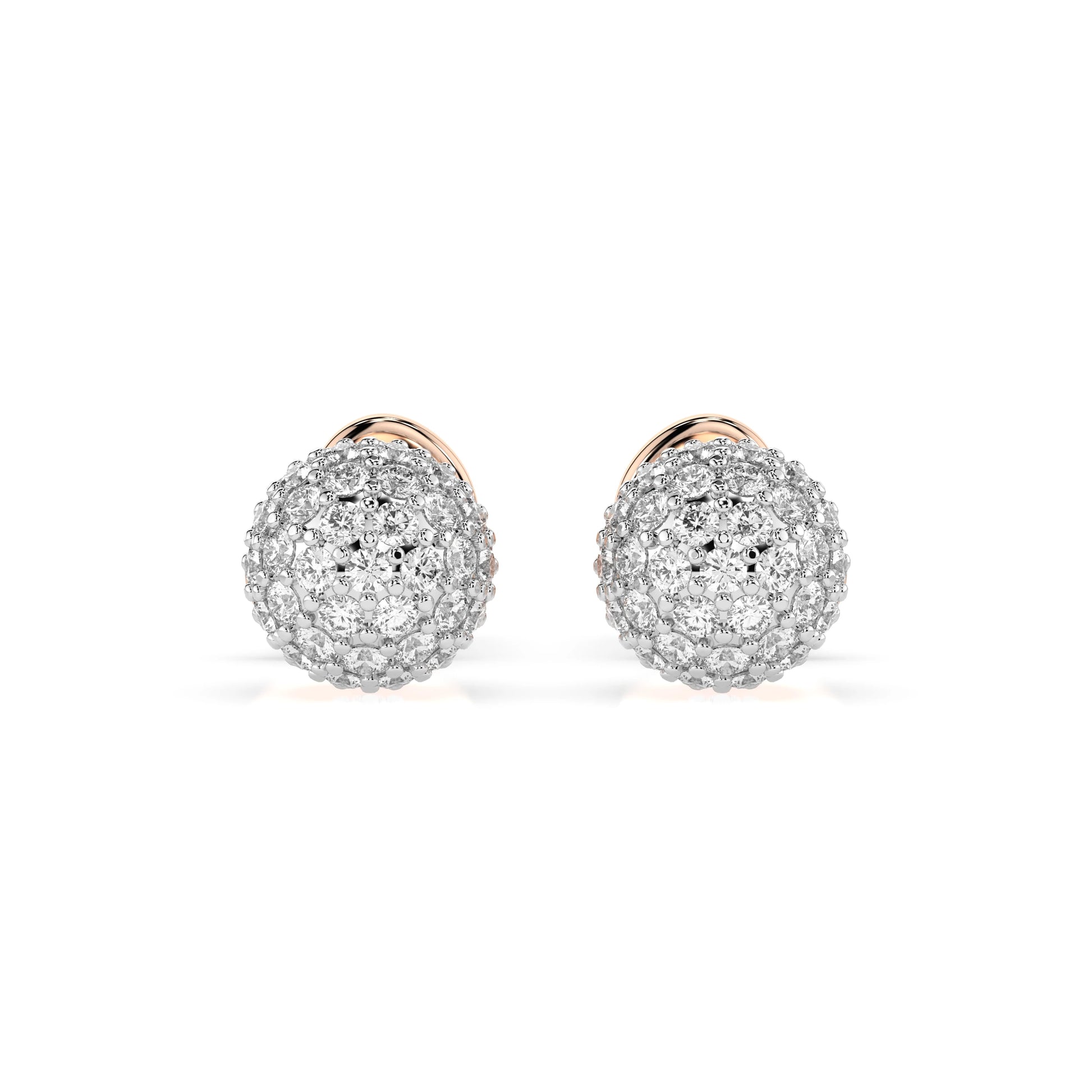 Illusion Earring (Round), 0.46 ct — 102-10090
