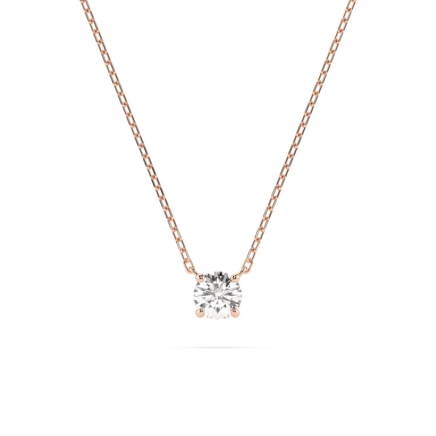 Solitaire Necklace (Round), 0.2 ct — 104-10040(3.7)