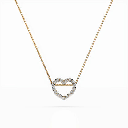 Minimalism Necklace (Round), 0.09 ct — 104-10051