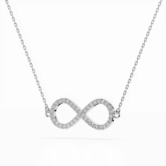 Minimalism Necklace (Round), 0.19 ct — 104-10068