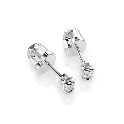 Solitaire Butterfly Earring (Round), 0.3 ct — 102-10016(3.4)