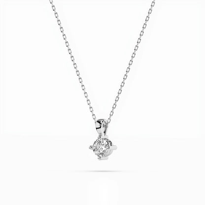 Solitaire Necklace (Round), 0.1 ct — 104-10011(3.0)