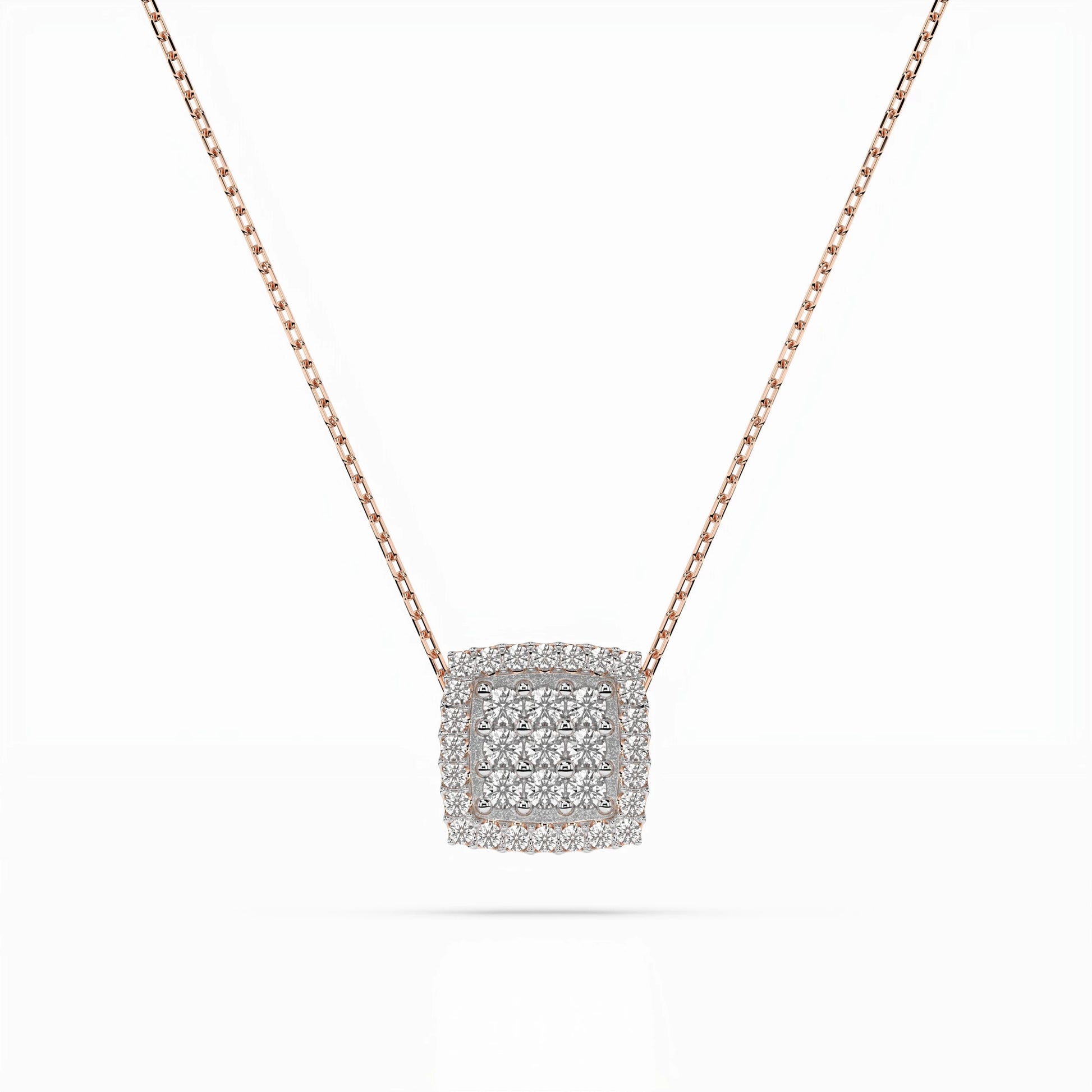 Illusion Necklace (Round), 0.12 ct — 104-10035