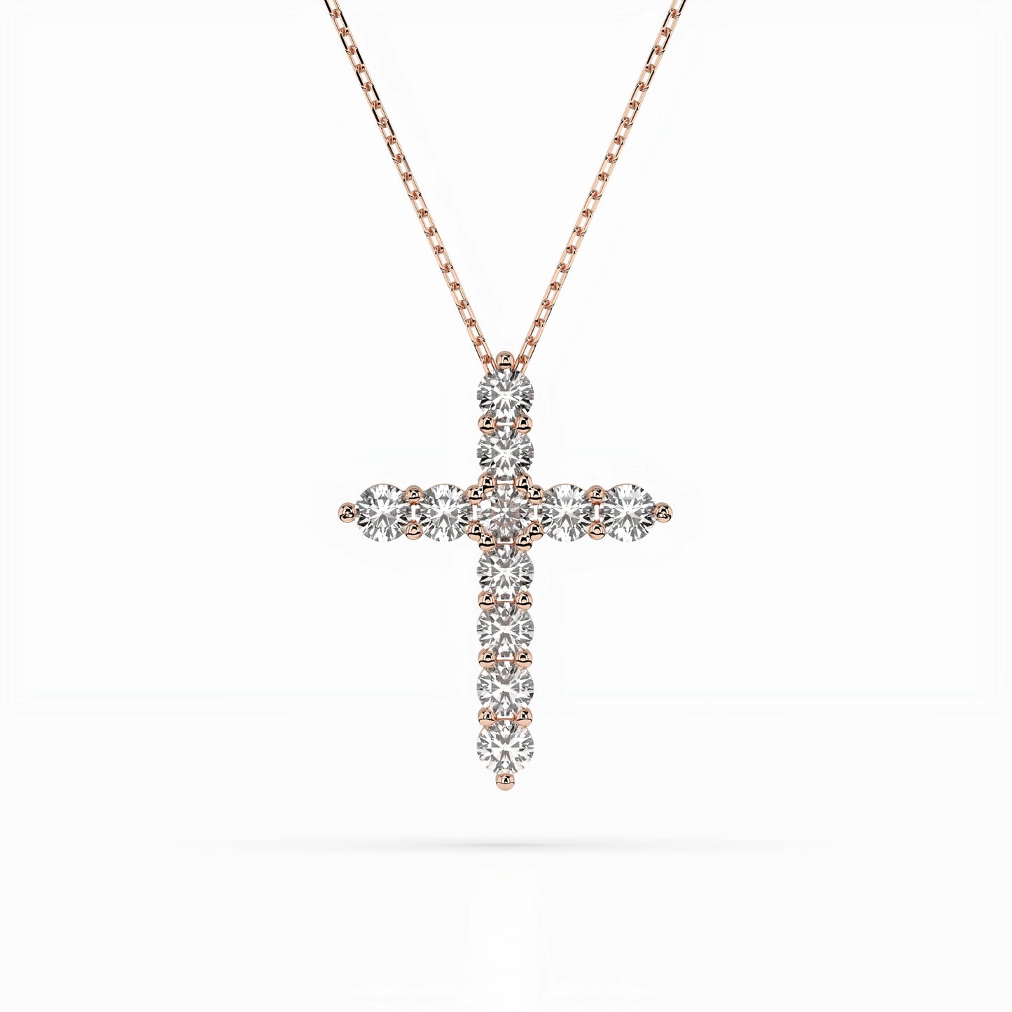 Minimalism Necklace (Round), 1.1 ct — 104-10039(3.0)