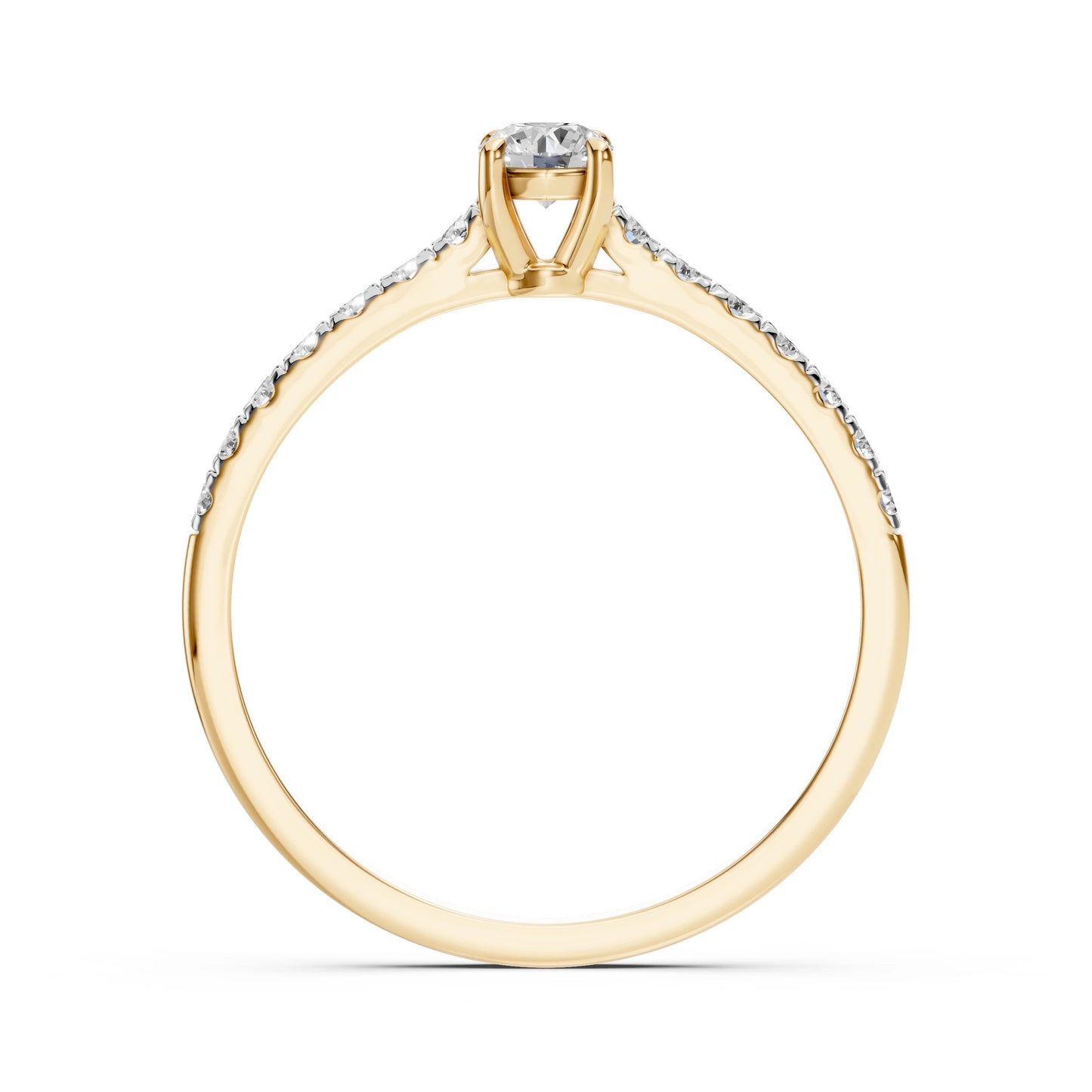 Solitaire Eternity Ring (Round), 0.2 ct — 101-10094(3.7)
