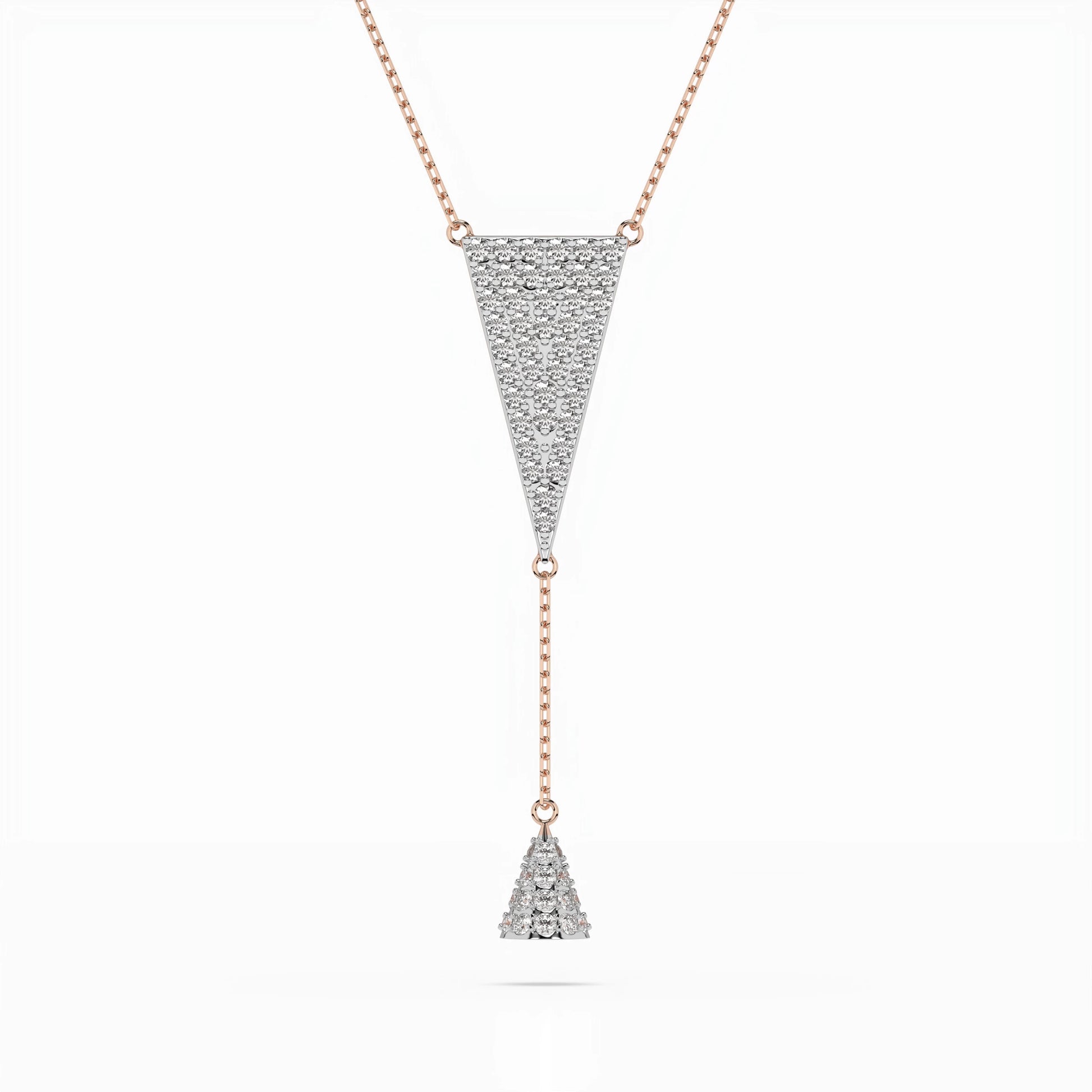 Minimalism Necklace (Round), 0.41 ct — 104-10018/2