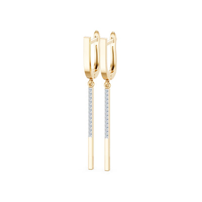Minimalism Earring, 0.14 ct — 102-10129/6