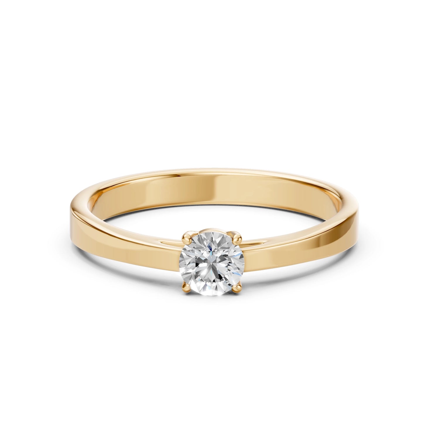Solitaire Ring (Round), 0.4 ct — 101-10012/1(4.7)