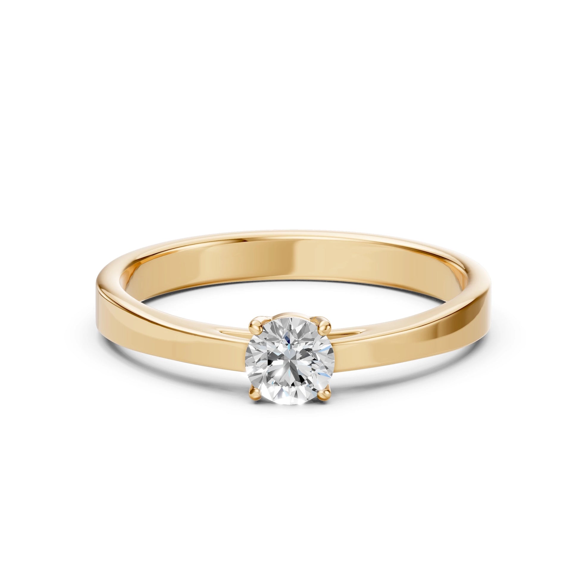 Solitaire Ring (Round), 0.4 ct — 101-10012/1(4.7)