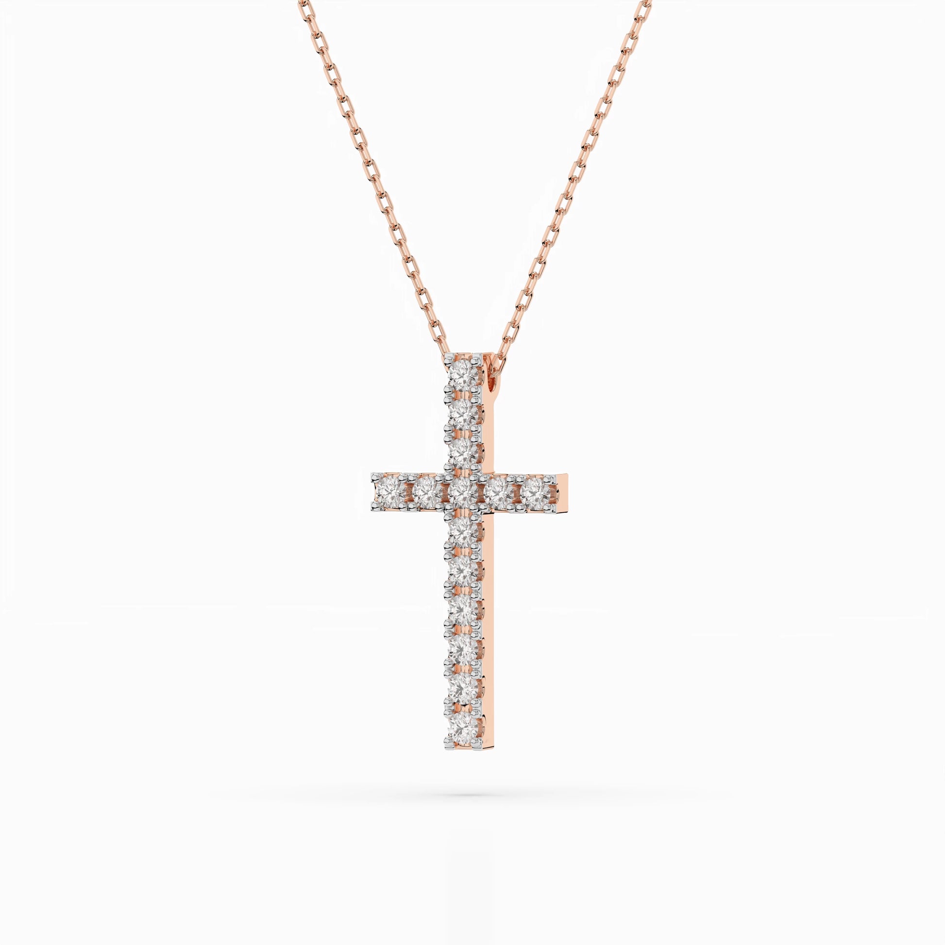 Minimalism Necklace (Round), 0.2 ct — 104-10025