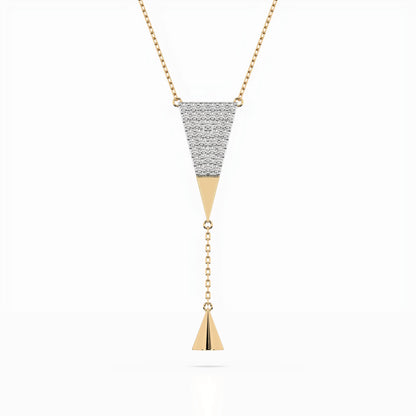 Minimalism Necklace (Round), 0.22 ct — 104-10018