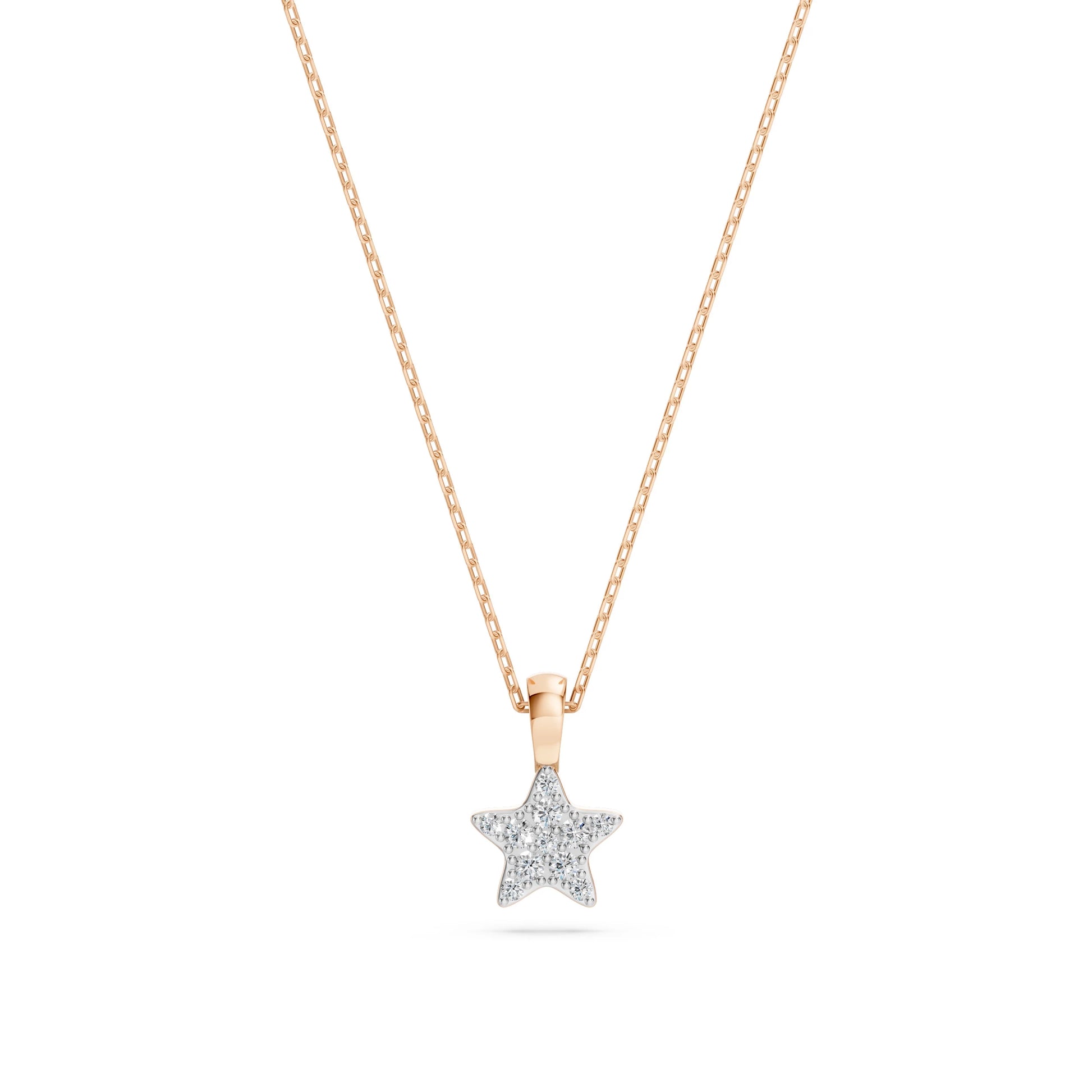Minimalism Necklace (Round), 0.03 ct — 104-10077