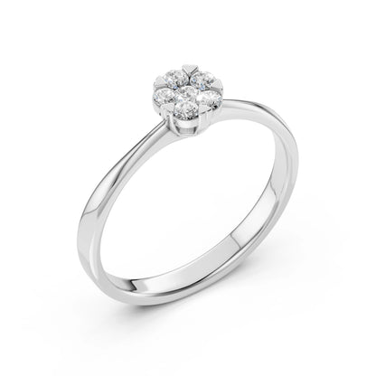 Illusion Ring (Round), 0.06 ct — 101-10015/1(2.5)