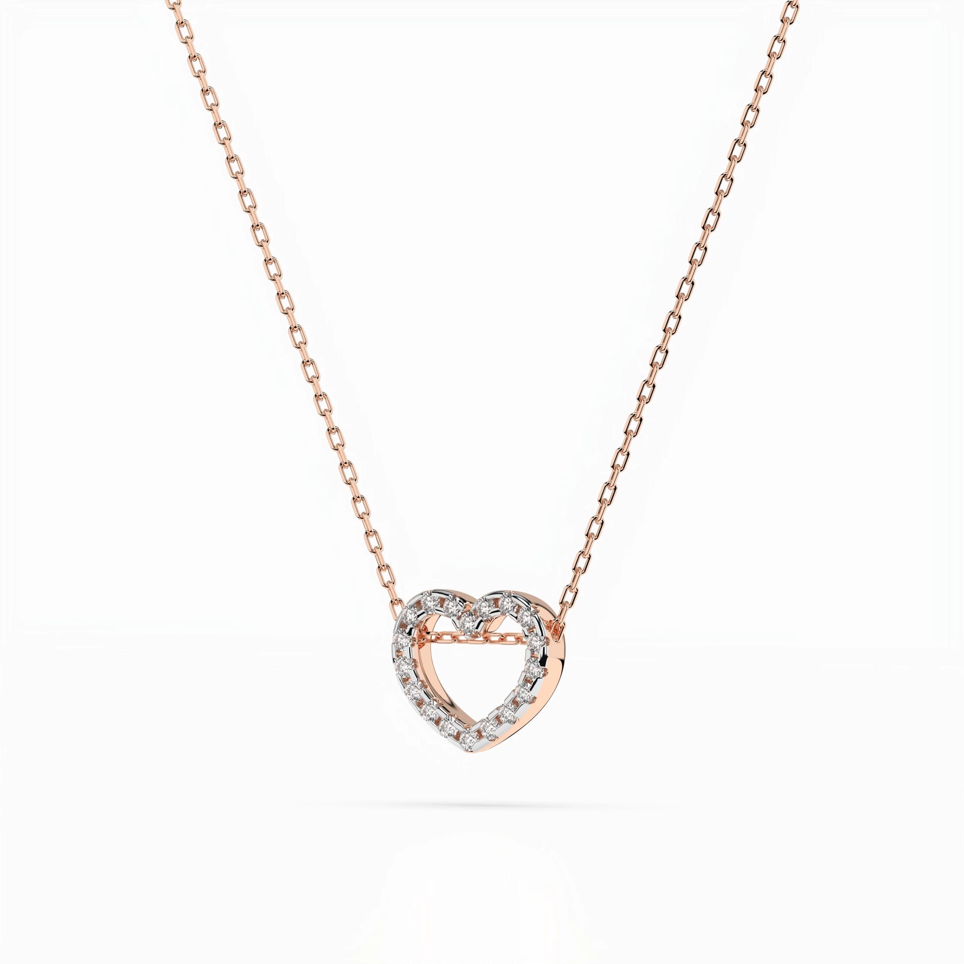 Minimalism Necklace (Round), 0.09 ct — 104-10051