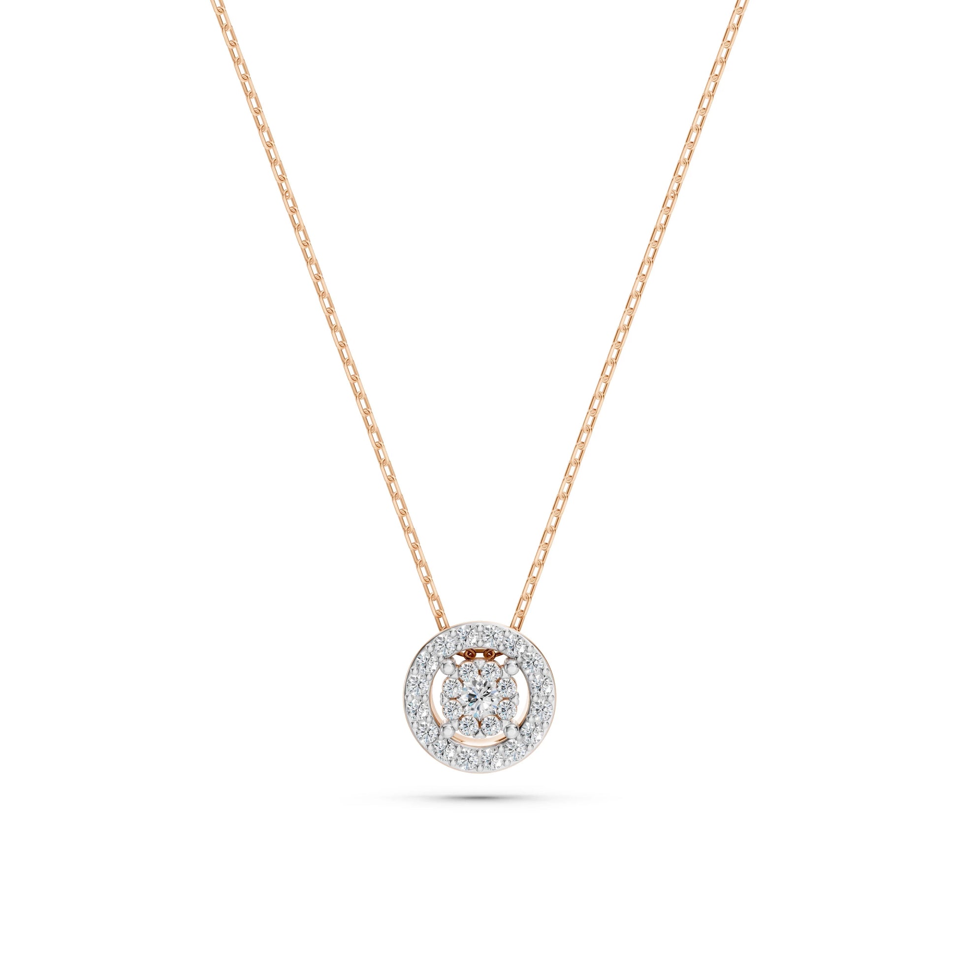 Illusion Necklace (Round), 0.03 ct — 104-10002(2.0)