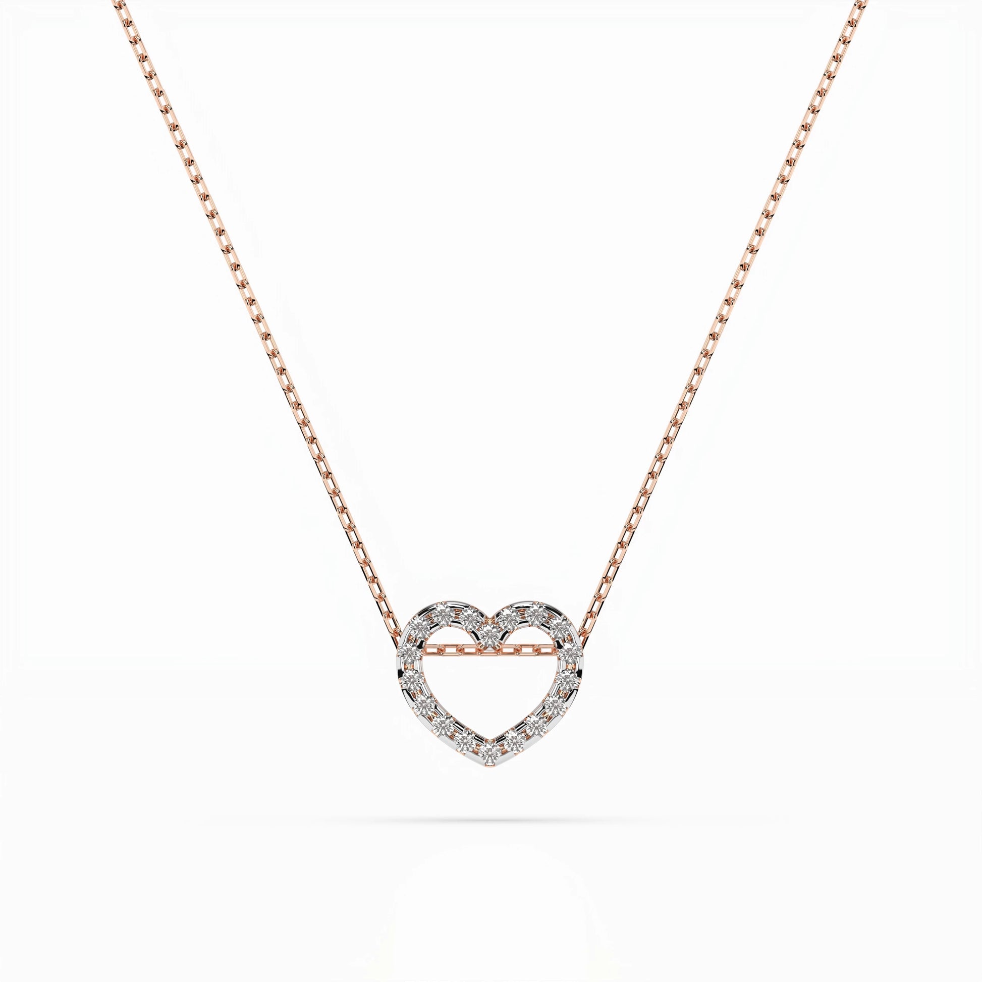 Minimalism Necklace (Round), 0.09 ct — 104-10051